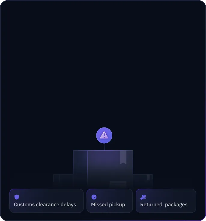 Address exceptions before customers