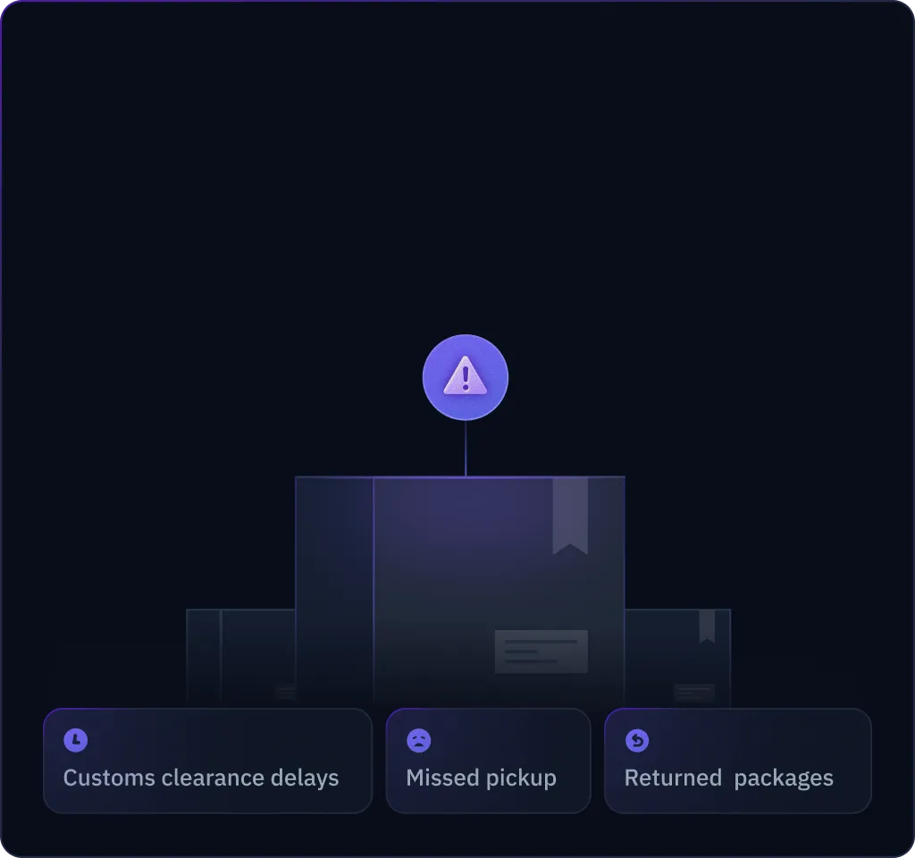 Address exceptions before customers