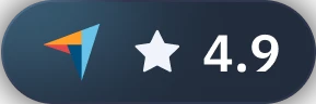 Capterra rating 4.9 stars